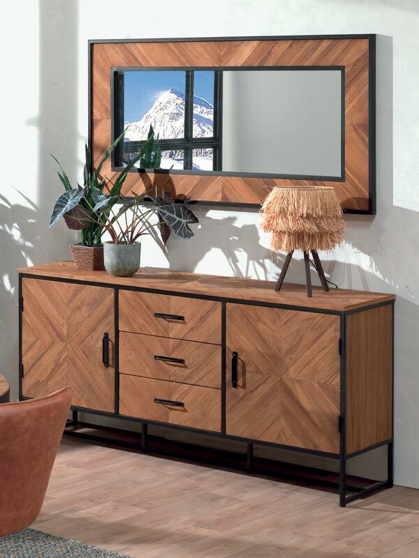 Bahut RAMA en teck recyclé