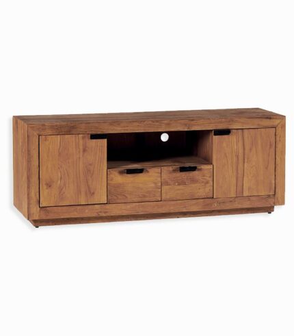 Meuble TV teck massif OLAND