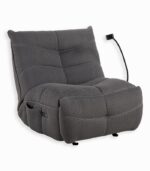 Fauteuil moderne et relax AYORA gris