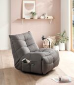 Fauteuil moderne et relax AYORA gris