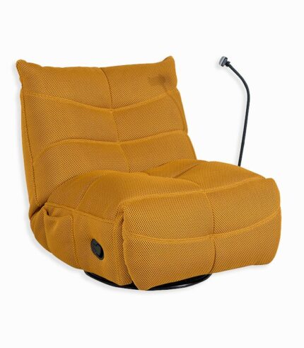 Fauteuil moderne et relax DOUGLAS moutarde