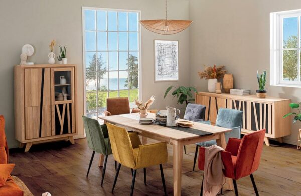 Mobilier en chêne blanchi BAMBOO