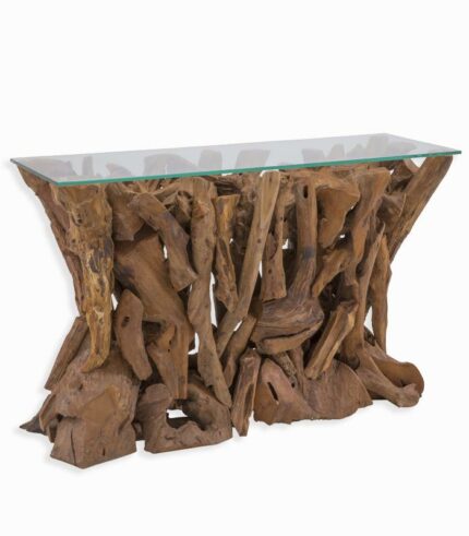 Console teck racine ARAWA