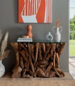 Console teck racine ARAWA