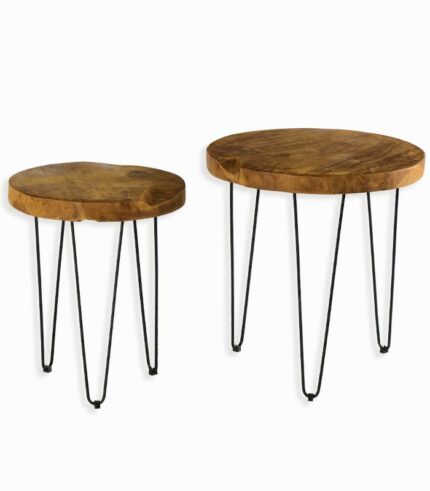 Tables basses gigogne teck Costa