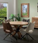 Table ronde KWATO en teck