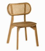 Chaise teck & rotin SOLANA