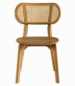 Chaise teck & rotin SOLANA