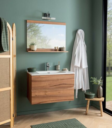 Salle de bains vasque blanche TONGA