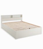 Lit pin massif blanc 2 places KAYA