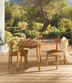 Table de jardin carrée teck FEROE
