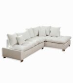 Canapé d'angle RANDY blanc