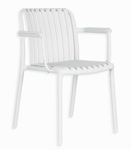 Fauteuil de jardin empilable AVILA blanche