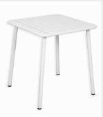 Table de jardin carrée ARBELA blanche