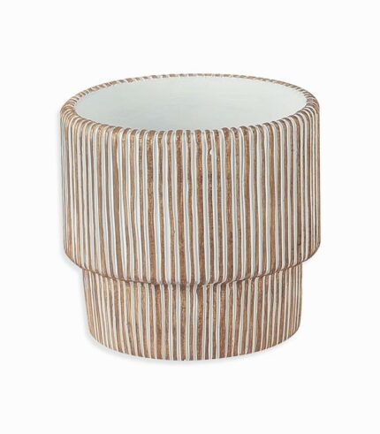 Cache-pot en ciment LINJA