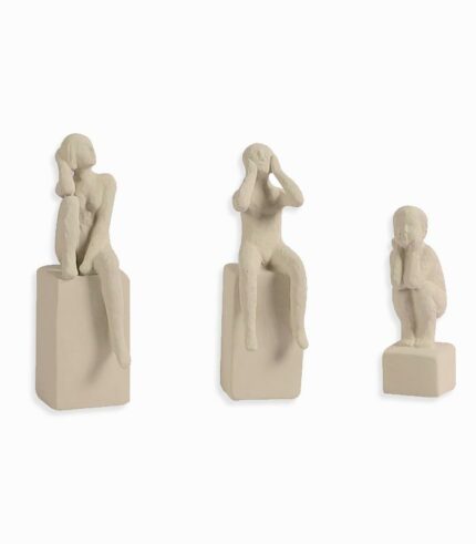 Set de 3 statuettes THINKER
