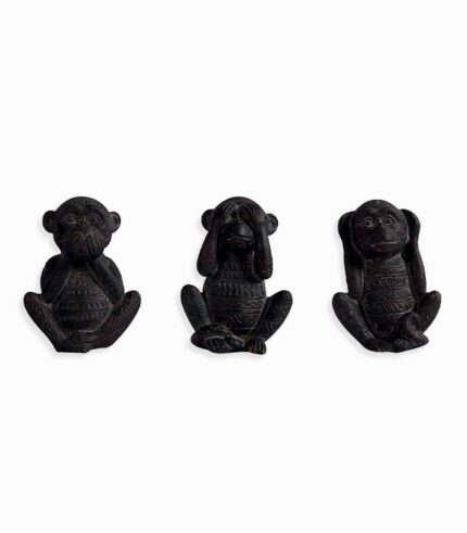 Set de 3 statuettes singes de la sagesse VISDOM