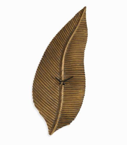 Horloge murale feuille