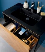 Salle de bains vasque noire CONTOY