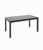 Table de jardin alu et verre PAGAI