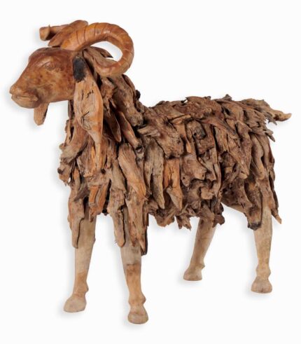 Bouc en teck à poser