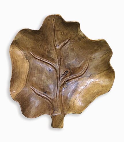 Feuille en teck à poser