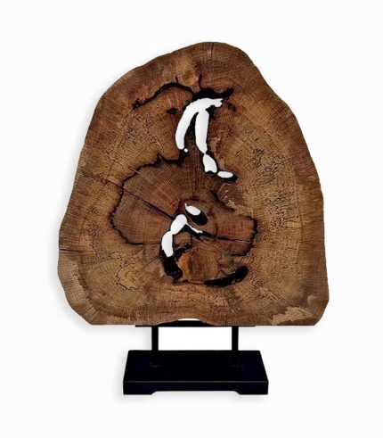 Sculpture déco acajou exotique