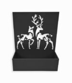 Porte-plante Rennes en fer noir