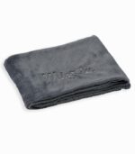 Plaid 100x80 cm broderie tête de chat "Miaou"