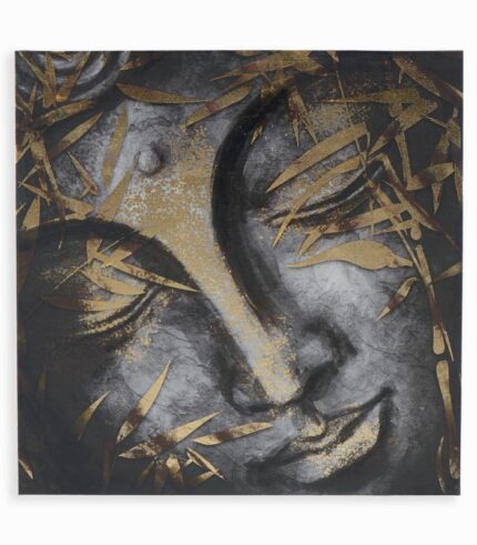 Tableau toile imprimée tête de bouddha