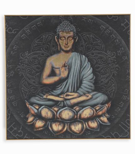 Tableau toile imprimée bouddha assis