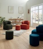 Fauteuil et pouf MORWELL