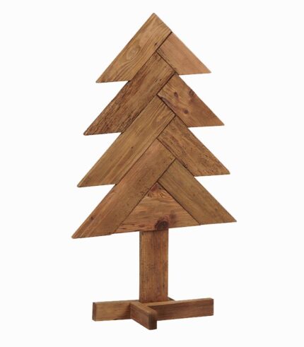 Sapin sur pied en bois recyclé