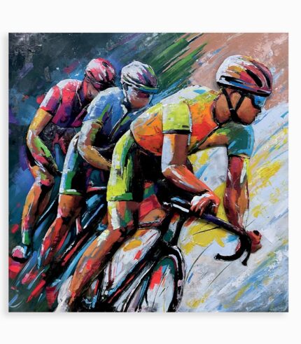 Tableau LA GRANDE BOUCLE en métal