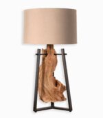 Lampe exotique teck WARA