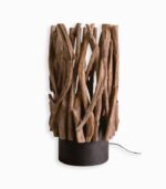Lampe exotique teck RABIA
