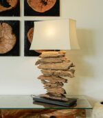 Lampe exotique teck KOOR