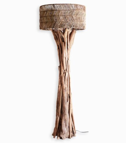 Lampadaire teck KUNIR
