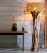 Lampadaire teck KUNIR