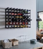 Etagère à vin mural en métal WENDY