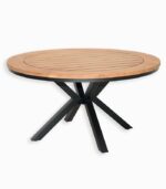 Table de jardin ronde en teck MARIWA