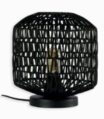 Lampe rotin noir BUDI