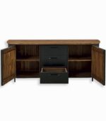 Bahut HEPBURN 2 portes 3 tiroirs en teck massif recyclé