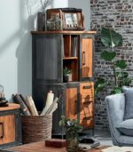 Enfilade teck massif recyclé 2 portes HEPBURN