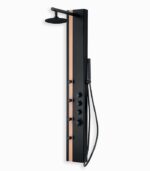 Colonne de douche 4 buses en alu noir