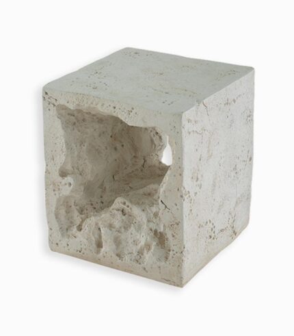 Sellette cube FIRA imitation pierre