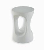 Sellette sculptée FIRA imitation pierre blanche