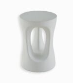 Sellette sculptée FIRA imitation pierre blanche