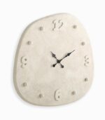 Horloge murale SANTORIN pierre blanche