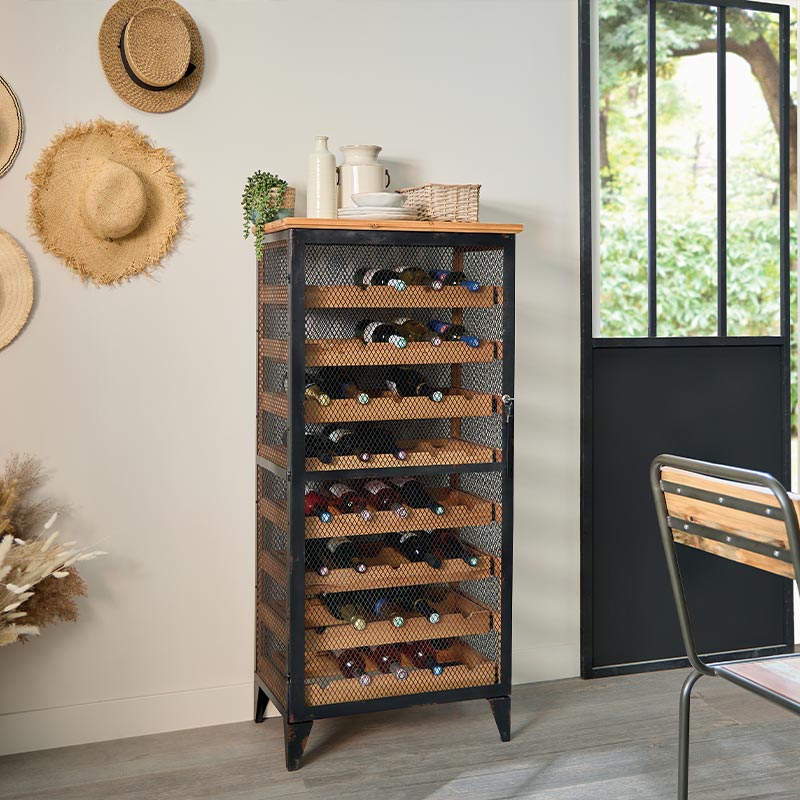 Etagère en vin en bois